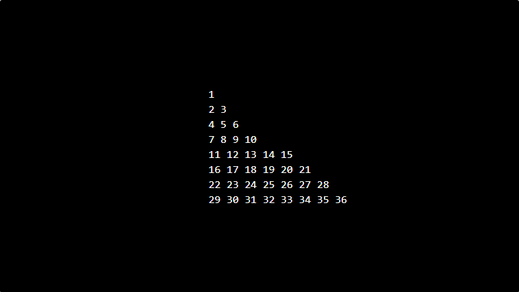 Floyd Triangle number