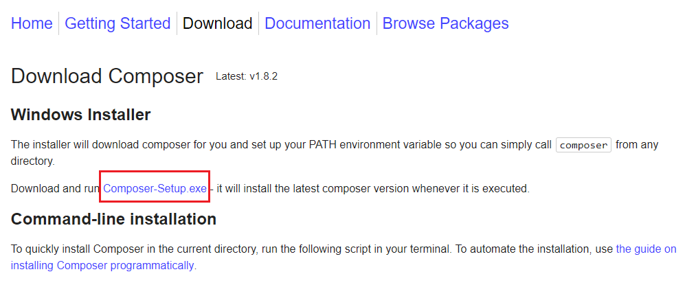 xampp composer xampp composer