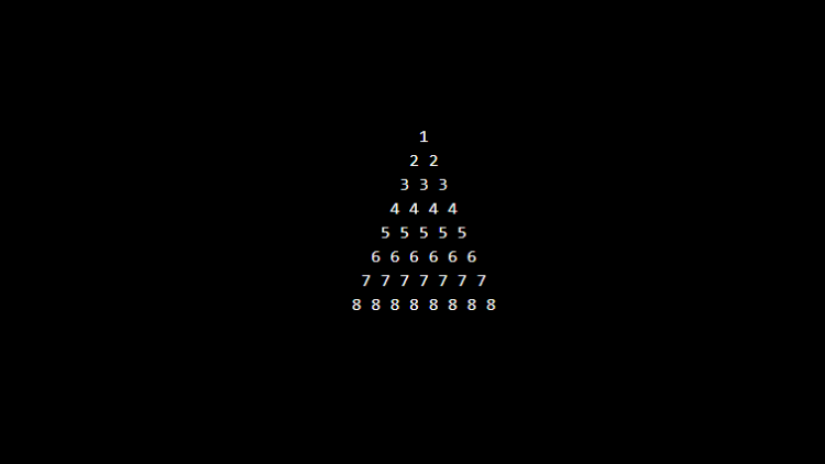 PHP program to print Diamond Triangle number