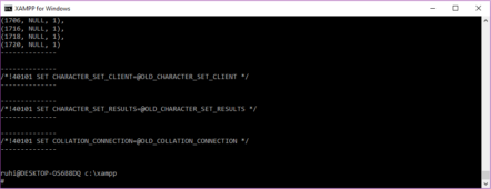 how to import sql file in phpmyadmin xampp