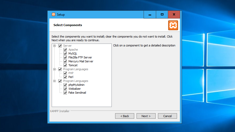 setup components