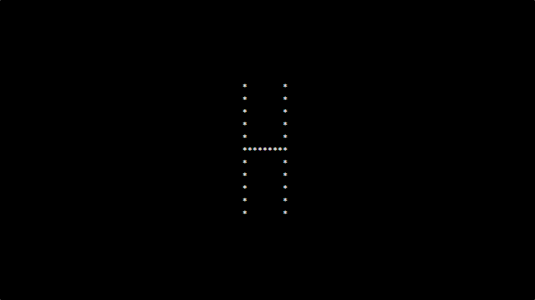 alphabet pattern H