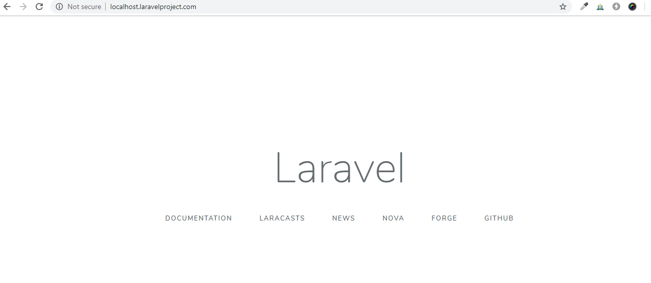 run laravel project